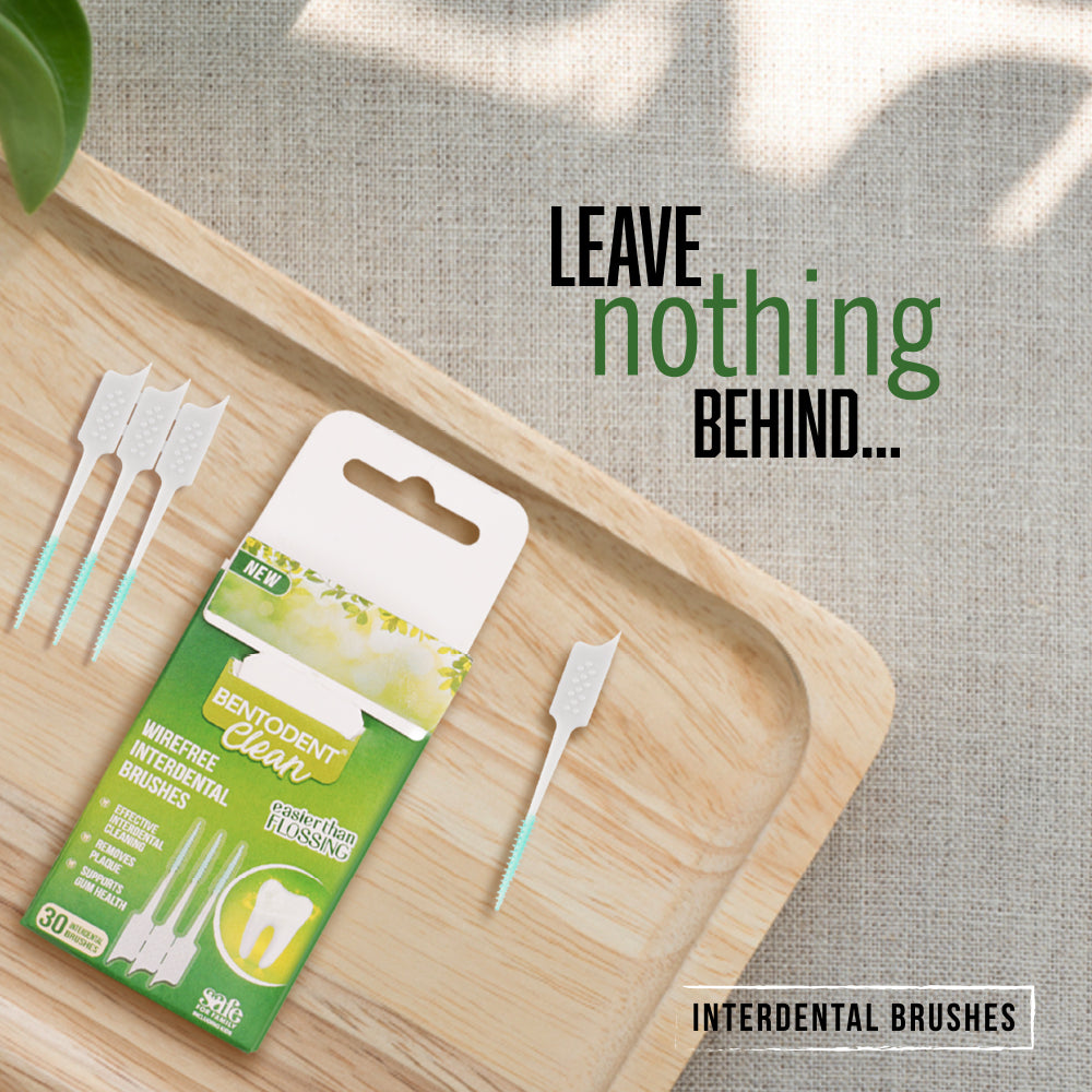 Bentodent Biodegradable Wirefree Interdental Brushes / Toothpick - 30 Qty - Indian Dental Organization
