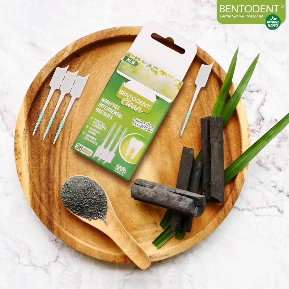 Bentodent Biodegradable Wirefree Interdental Brushes / Toothpick - 30 Qty - Indian Dental Organization