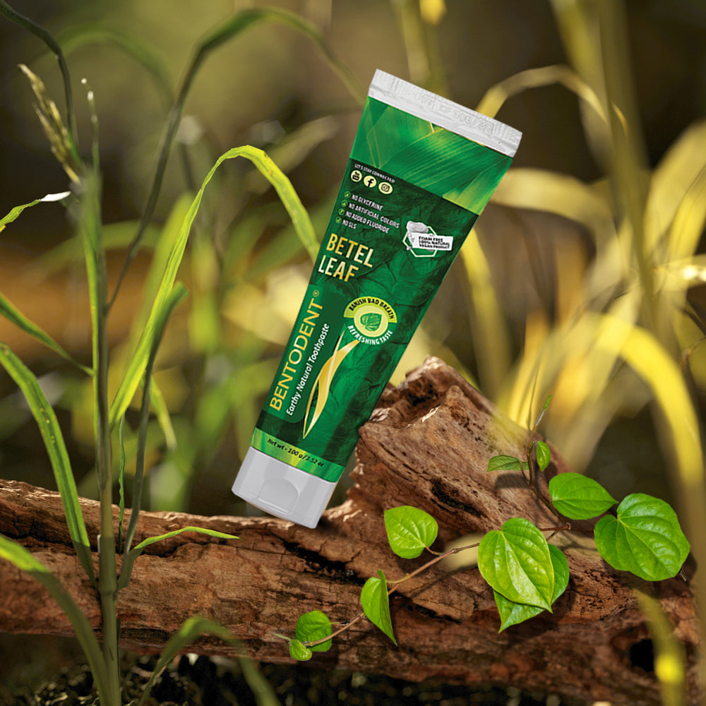 Bentodent Betel Leaf Organic Toothpaste - SLS Free - 100 gm - Indian Dental Organization
