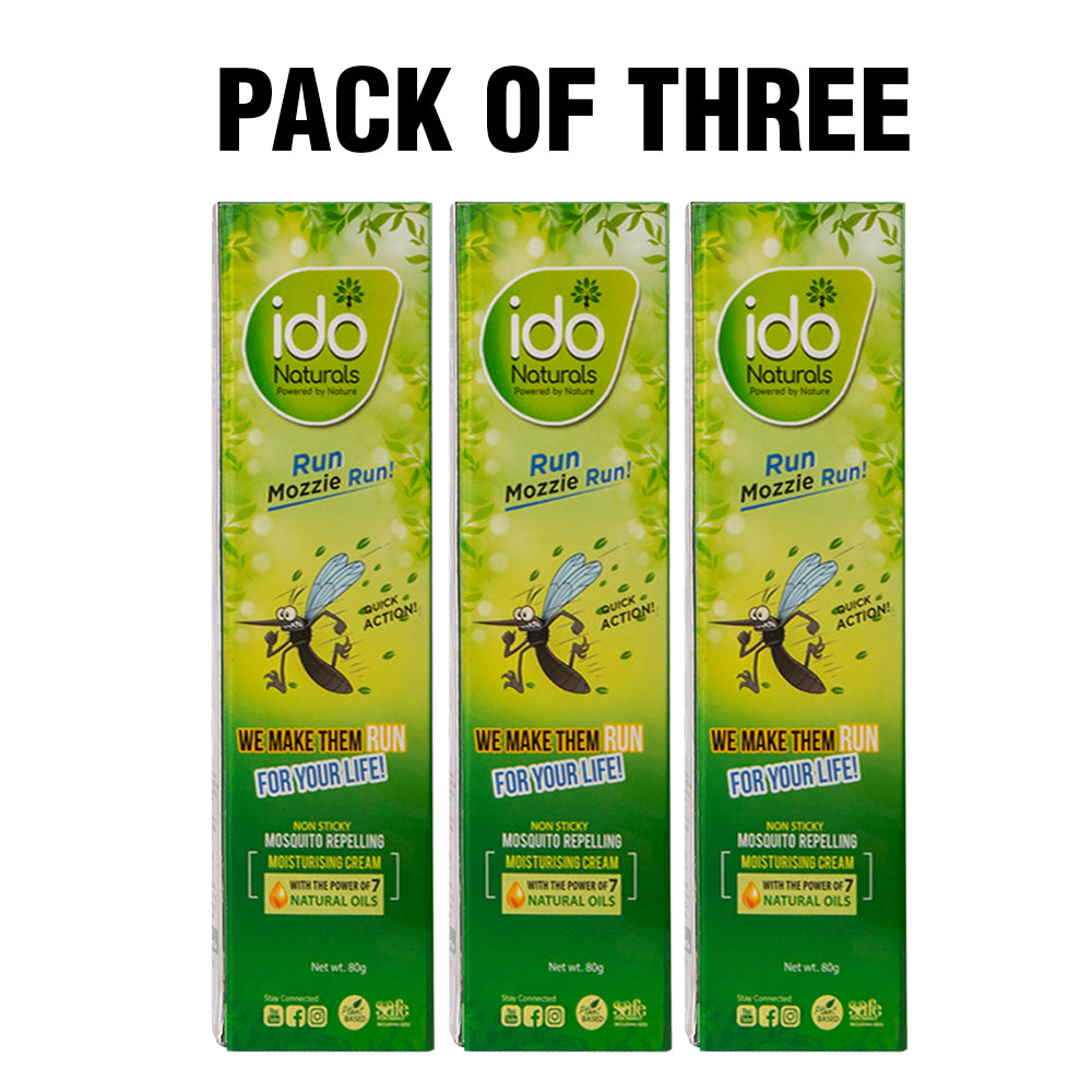 Ido Naturals Mozzie Run - Protects & Pampers - All Natural, 80g