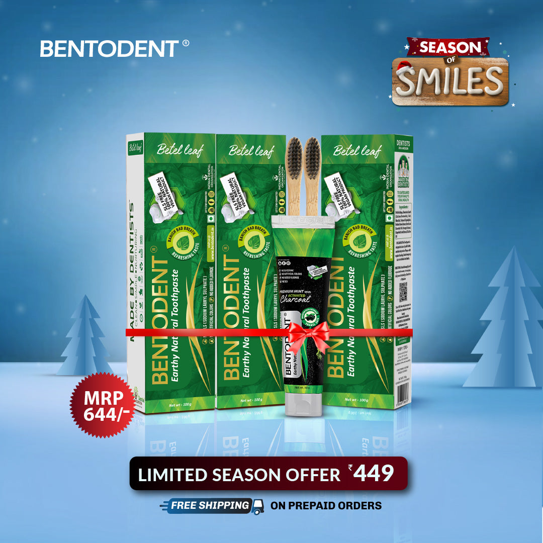 Bentodent Betel Leaf Organic Toothpaste - SLS Free - 100 gm