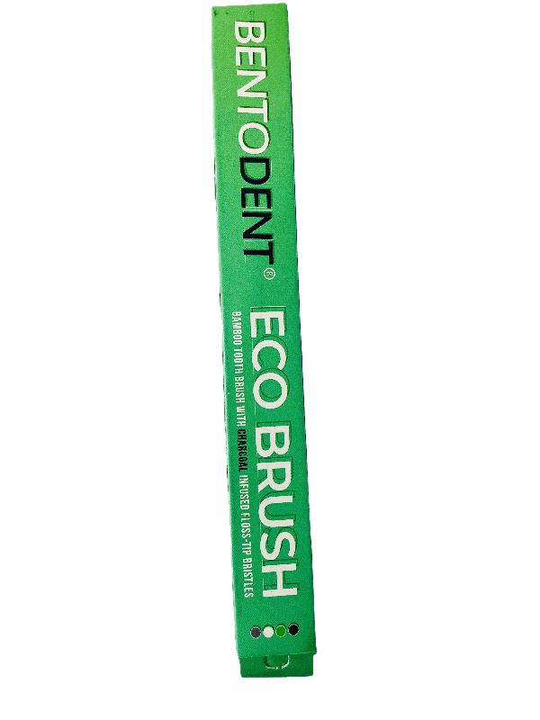 Bentodent Eco Brush Bamboo Toothbrush (charcoal) - Teeth Whitening, Soft - Indian Dental Organization