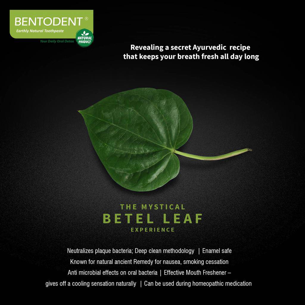 Bentodent Betel Leaf Organic Toothpaste - SLS Free