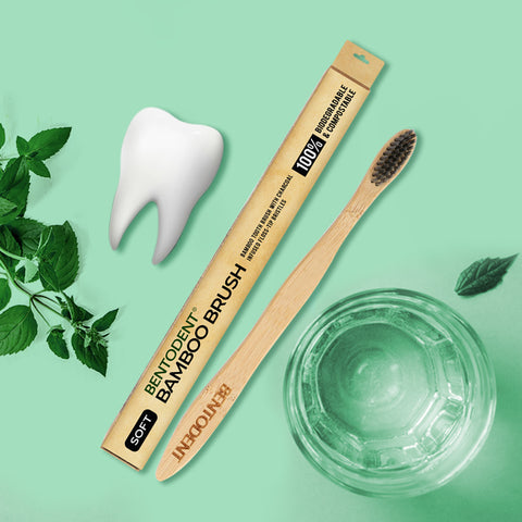 Bentodent Slim Bamboo Charcoal Toothbrush - Soft - Indian Dental Organization
